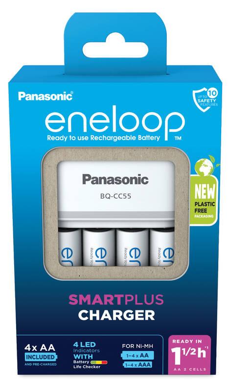 Nabíječka Panasonic Eneloop Smart-Quick Charger pro AA,AAA 4x Panasonic Eneloop 2000mAh