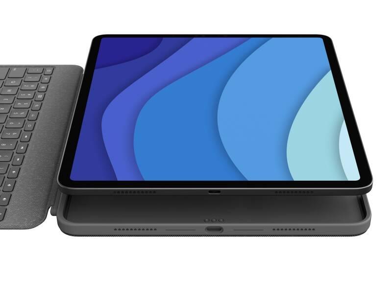 Pouzdro na tablet Logitech Combo Touch na Apple iPad Pro 11" UK šedé