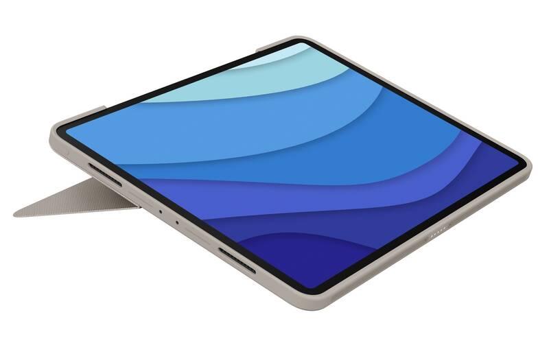 Pouzdro na tablet Logitech Combo Touch na Apple iPad Pro 11" US béžové