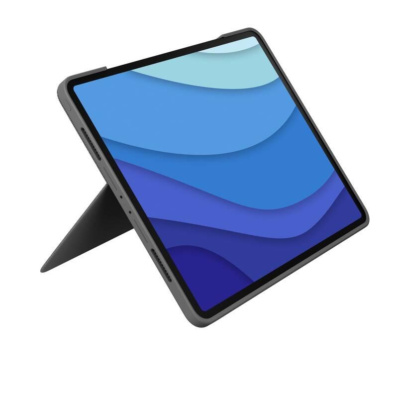 Pouzdro na tablet Logitech Combo Touch na Apple iPad Pro 12,9" UK šedé