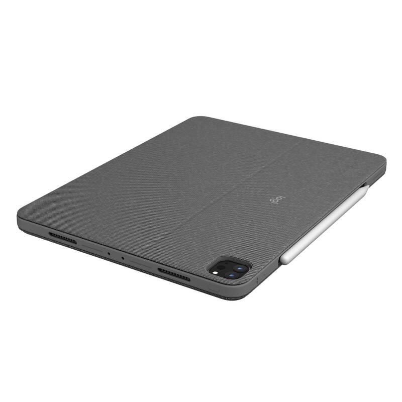 Pouzdro na tablet Logitech Combo Touch na Apple iPad Pro 12,9" UK šedé