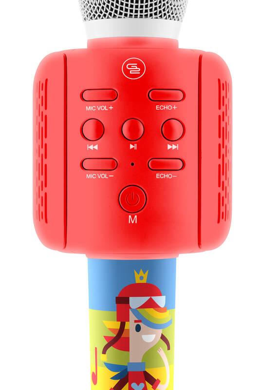 Přenosný reproduktor GoGEN DÉČKO MIKROFON červený