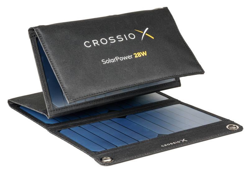 Solární nabíječka Crossio SolarPower 28W 3.0 černý, Solární, nabíječka, Crossio, SolarPower, 28W, 3.0, černý