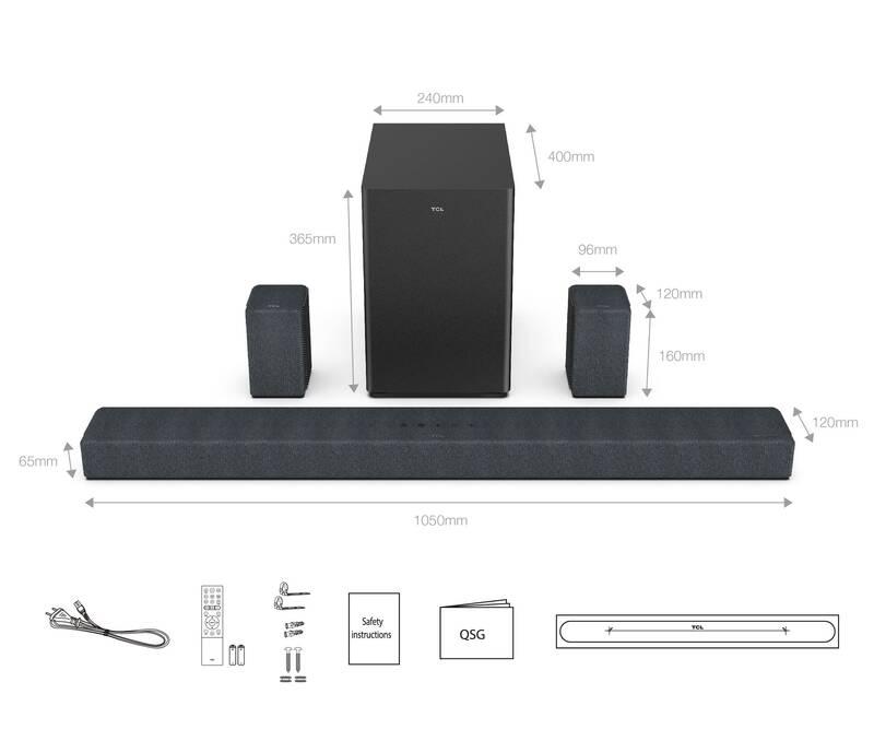 Soundbar TCL X937U černý