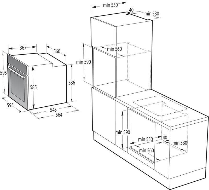 Trouba Gorenje Essential BO6735E03X nerez