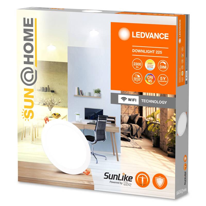Vestavné svítidlo LEDVANCE SUNATHOME Downlight Slim 22,5 cm bílé