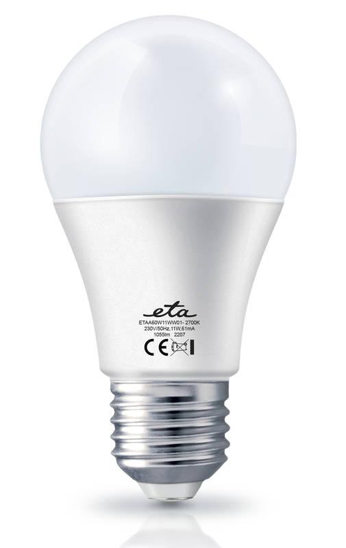 Žárovka LED ETA EKO LEDka klasik 11W, E27, teplá bílá, Žárovka, LED, ETA, EKO, LEDka, klasik, 11W, E27, teplá, bílá