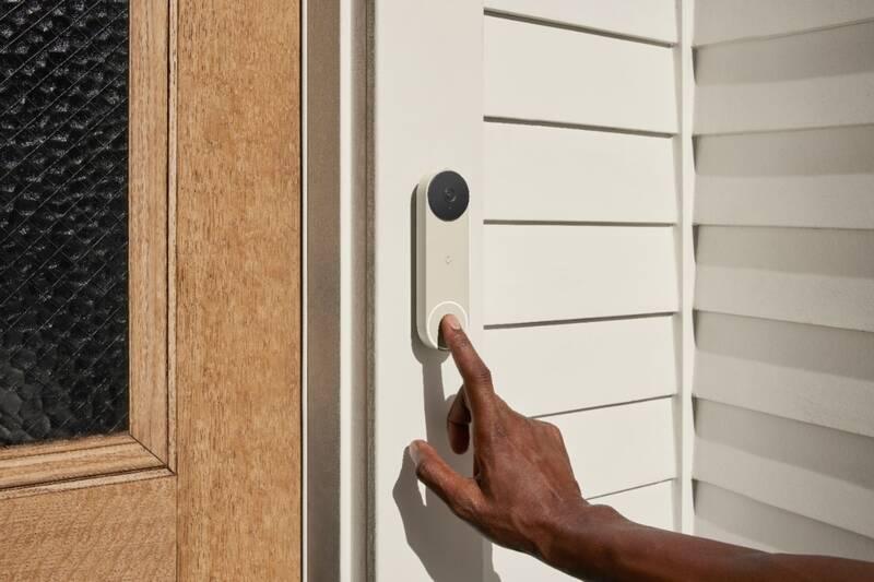Zvonek bezdrátový Google Nest Doorbell Linen béžový