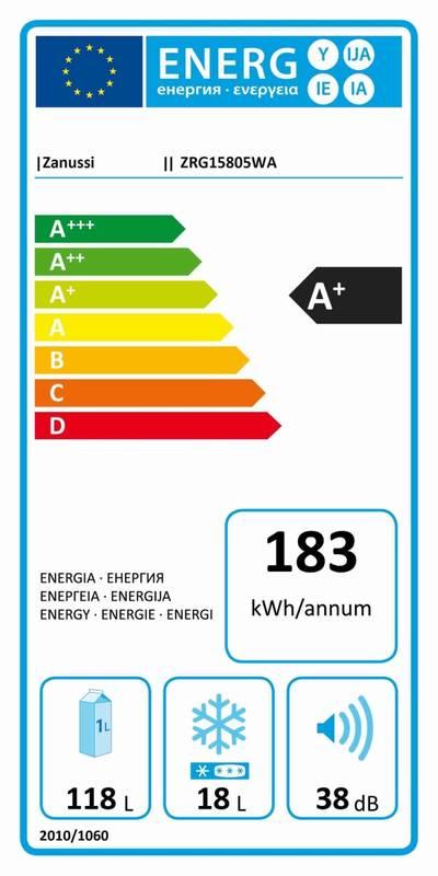 Chladnička Zanussi ZRG15805WA bílá