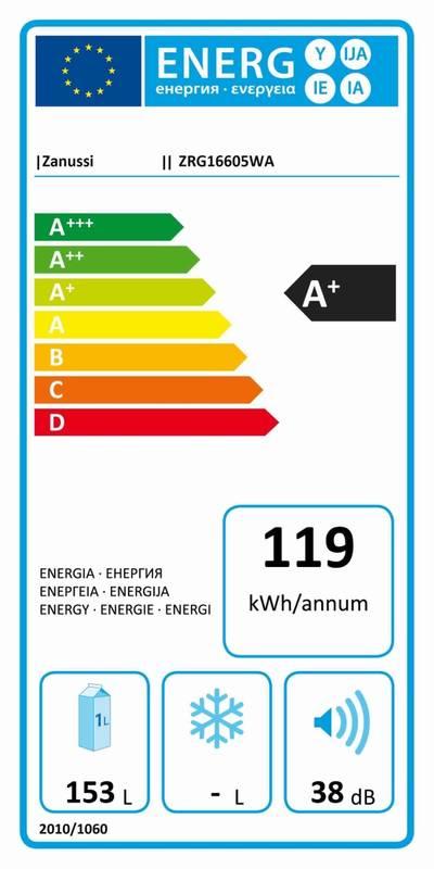 Chladnička Zanussi ZRG16605WA bílá