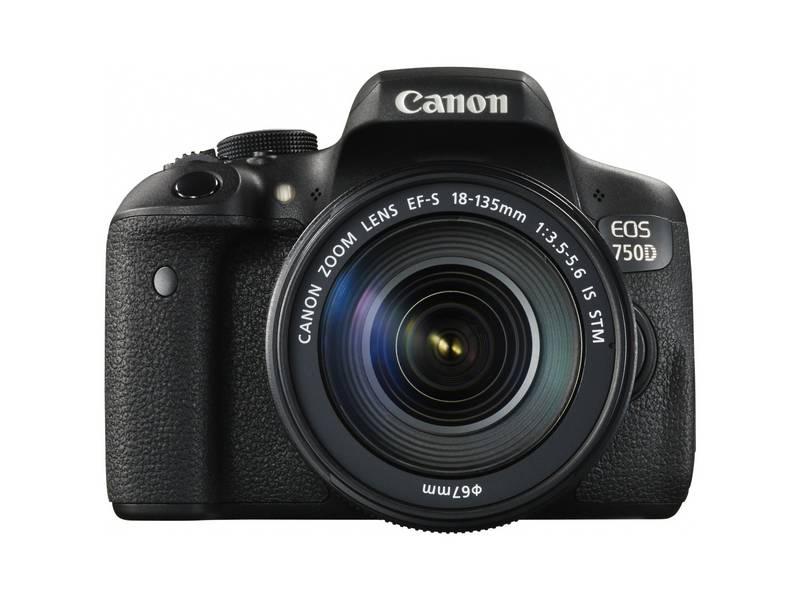 Digitální fotoaparát Canon EOS 750D 18-135 IS STM černý
