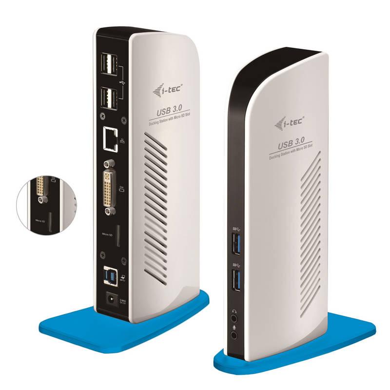 Dokovací stanice i-tec Advance DVI Video microSDXC, USB 3.0