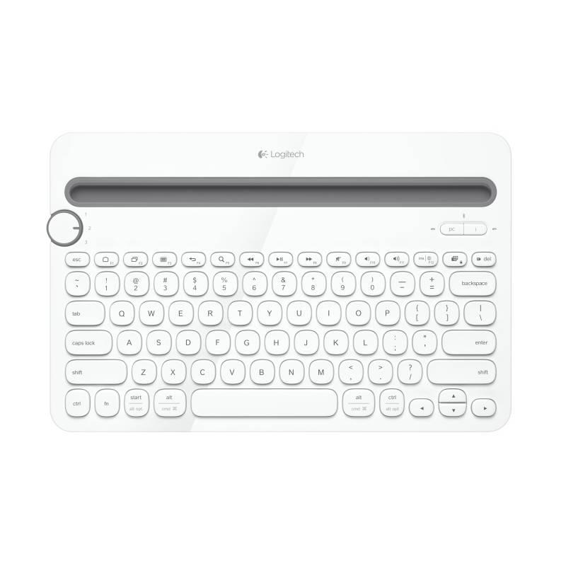 Klávesnice Logitech Bluetooth Keyboard K480 US bílá, Klávesnice, Logitech, Bluetooth, Keyboard, K480, US, bílá