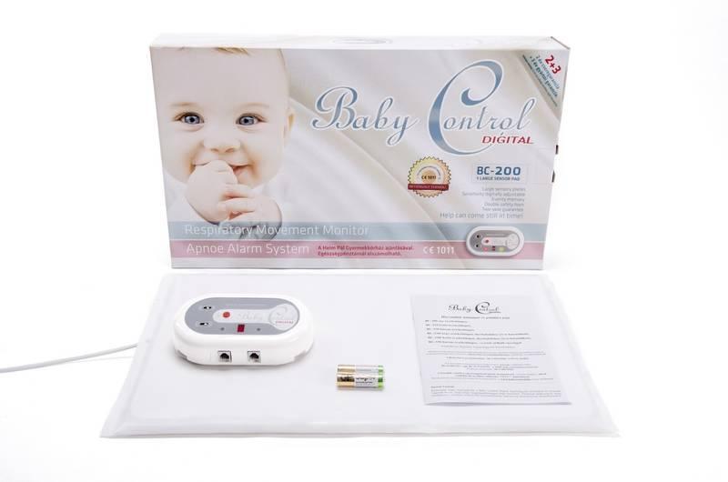 Monitor dechu Baby Control BC-200, jedna senzorová podložka bílá, Monitor, dechu, Baby, Control, BC-200, jedna, senzorová, podložka, bílá