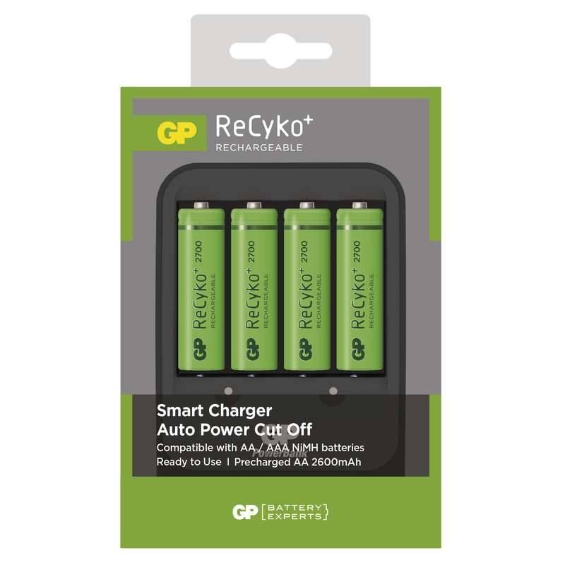 Nabíječka GP PB570 pro AA, AAA 4x AA ReCyko černá