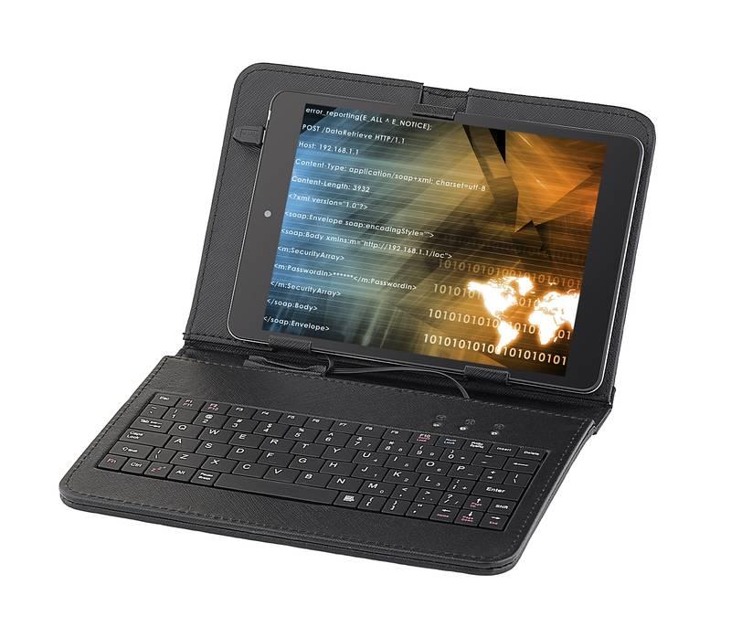 Pouzdro na tablet s klávesnicí GoGEN univerzal 7,85", polohovací černé