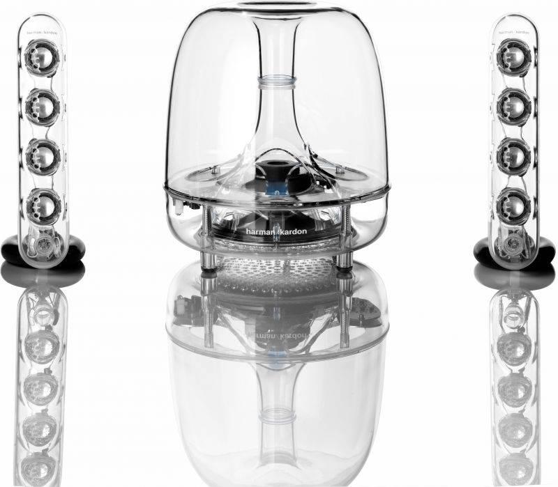 Reproduktory Harman Kardon SoundSticks Wireless průhledné, Reproduktory, Harman, Kardon, SoundSticks, Wireless, průhledné