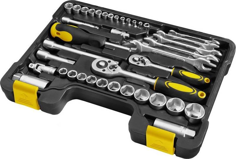 Sada nářadí Fieldmann FDG 5003-65R, 65 ks černá žlutá