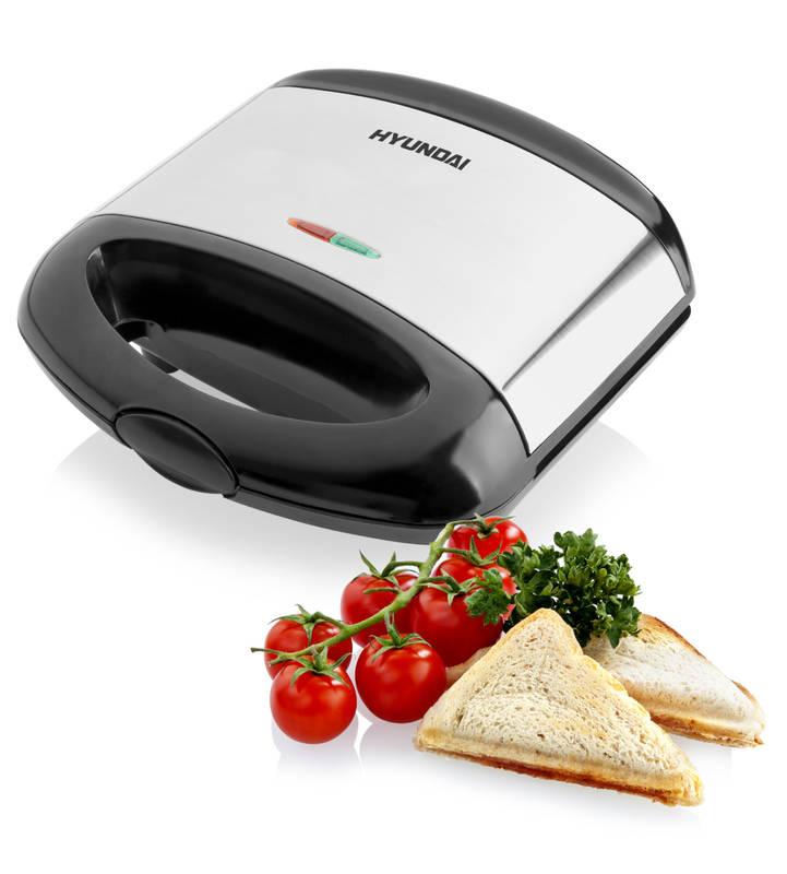 Sendvičovač Hyundai SM 628 černý nerez