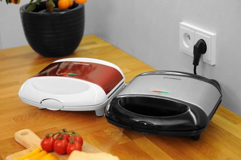 Sendvičovač Hyundai SM 628 černý nerez