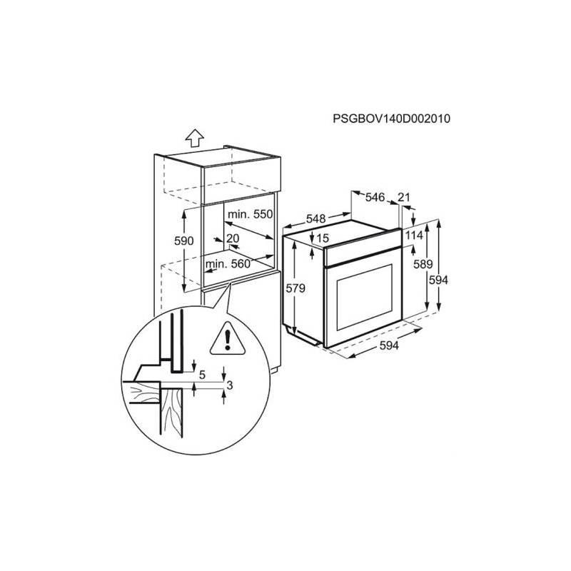 Trouba Electrolux EOC5751FOV bílá