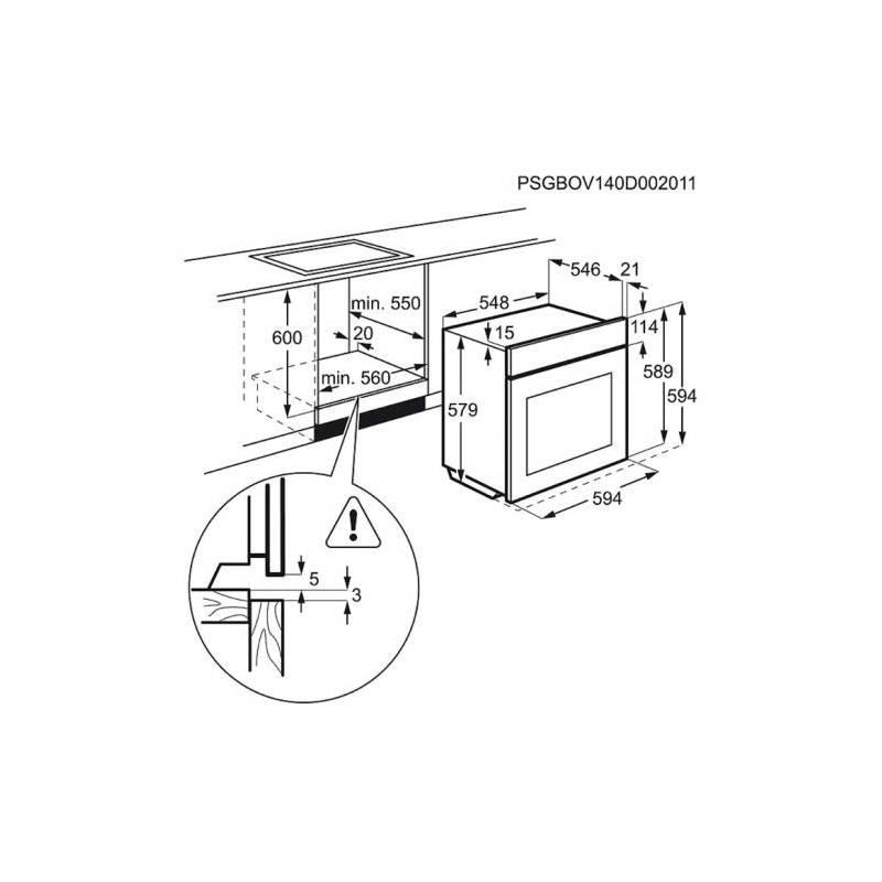 Trouba Electrolux EOC5751FOZ černá