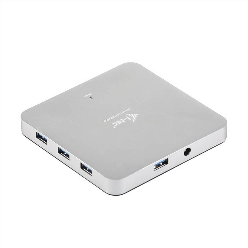 USB Hub i-tec USB 3.0 10x USB 3.0 stříbrný