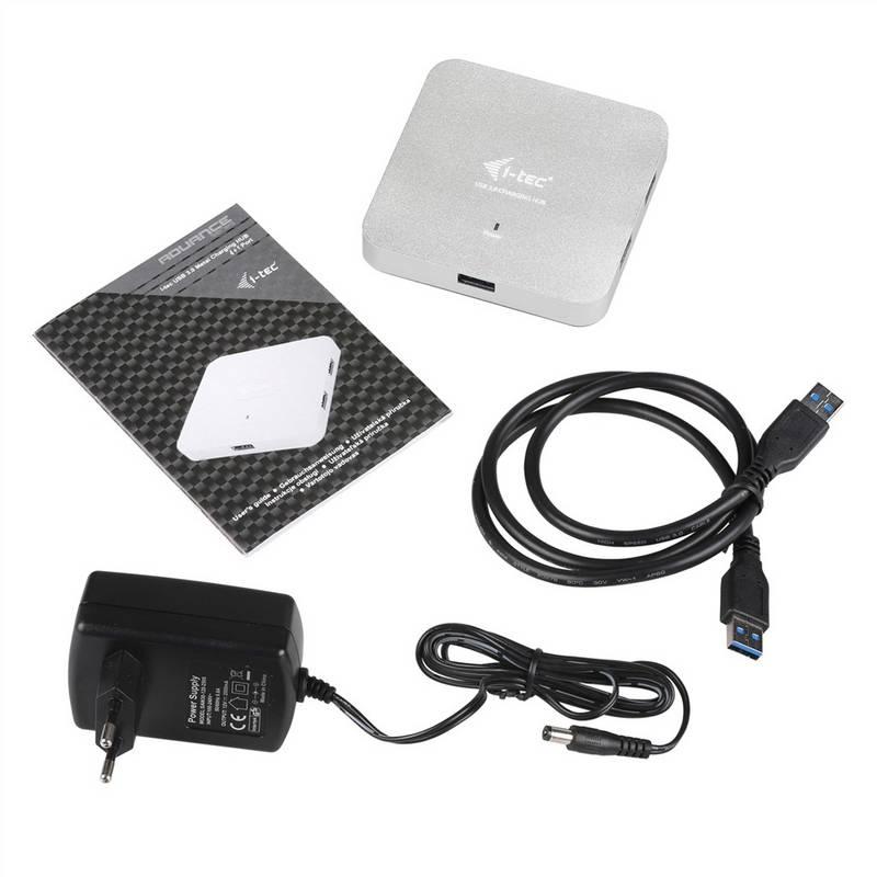 USB Hub i-tec USB 3.0 6x USB 3.0 stříbrný