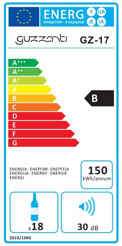 Vinotéka Guzzanti GZ 17 černá