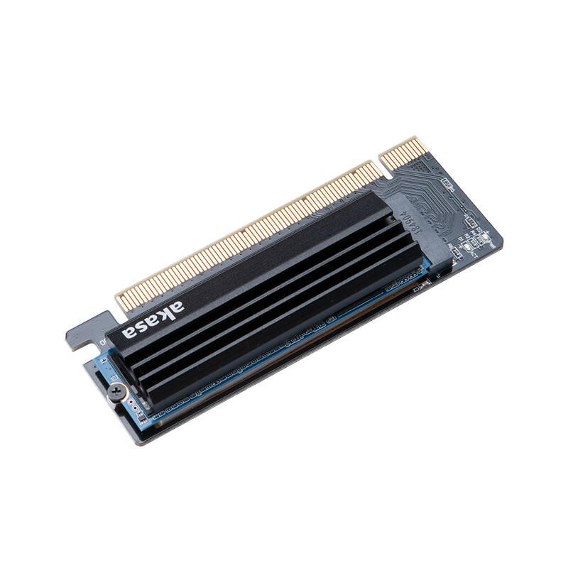 Adaptér akasa M.2 SSD na PCIe adaptérová karta s chladičem