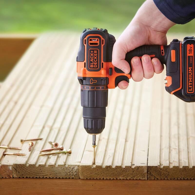 Aku vrtačka Black-Decker BDCHD18K-QW