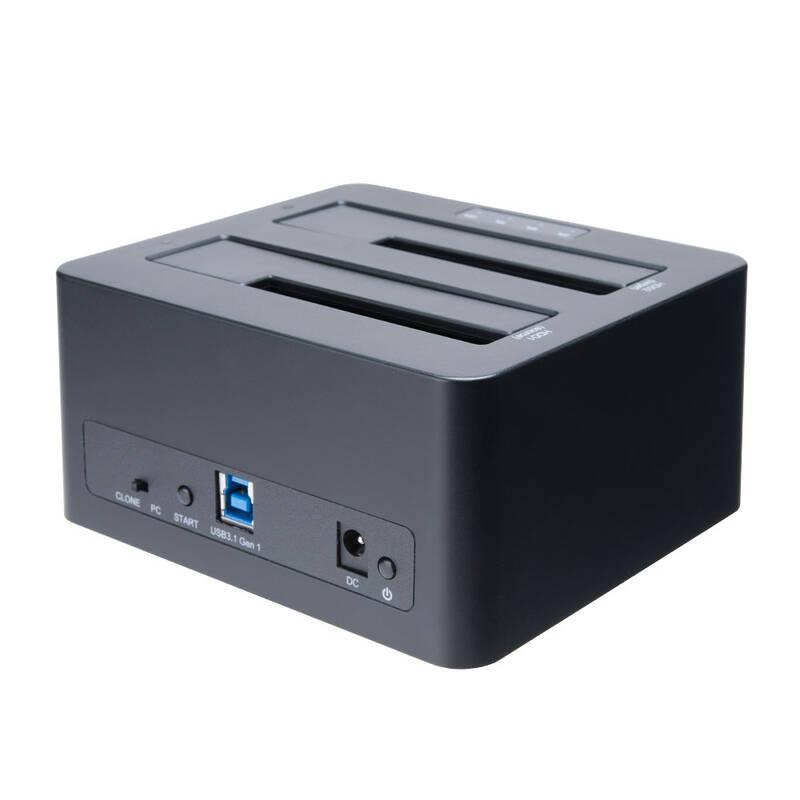 Box na HDD akasa DuoDock X3 HDD SSD, USB 3.1, 2.5