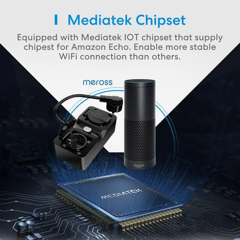 Chytrá zásuvka Meross Smart Outdoor WiFi