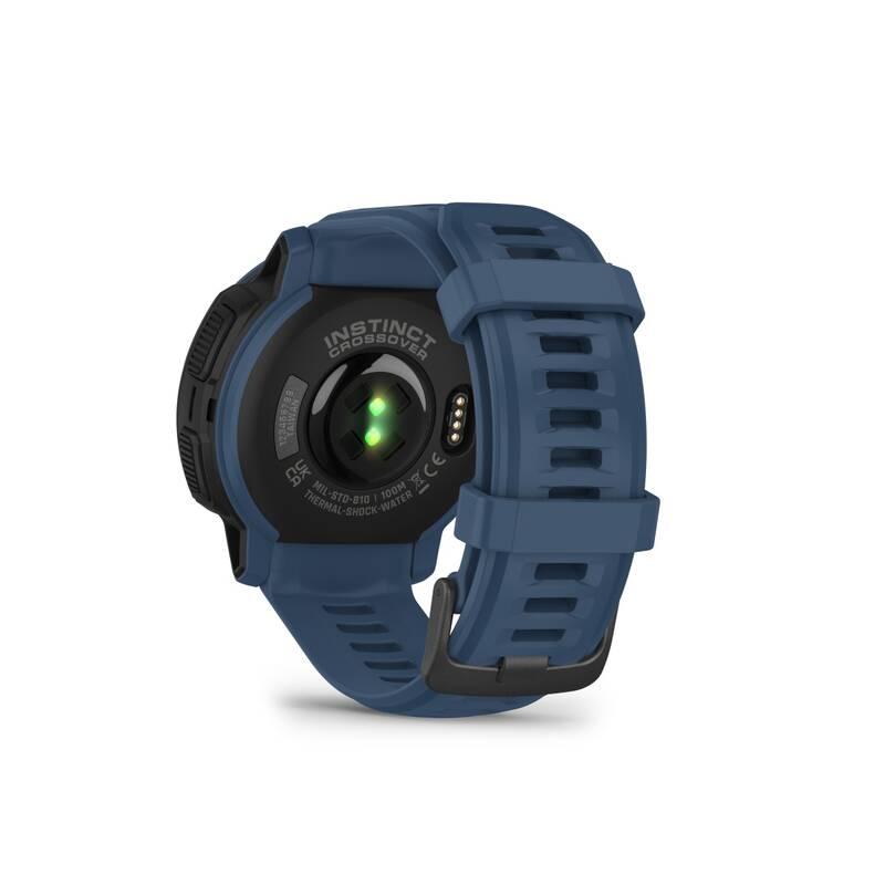 Chytré hodinky Garmin Instinct Crossover Solar modré