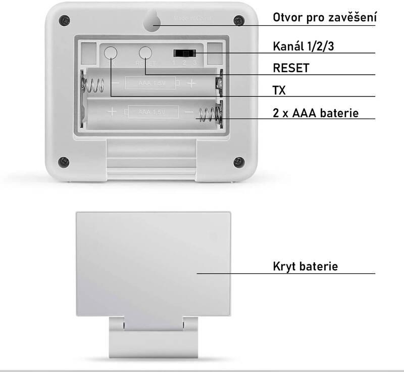 Čidlo pro meteostanice ThermoPro TX-2 bílý, Čidlo, pro, meteostanice, ThermoPro, TX-2, bílý