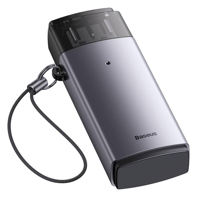 Čtečka paměťových karet Baseus Lite Series USB-A SD, microSD šedá