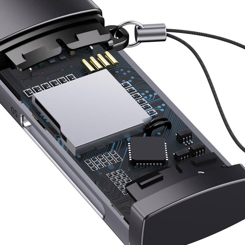 Čtečka paměťových karet Baseus Lite Series USB-A SD, microSD šedá