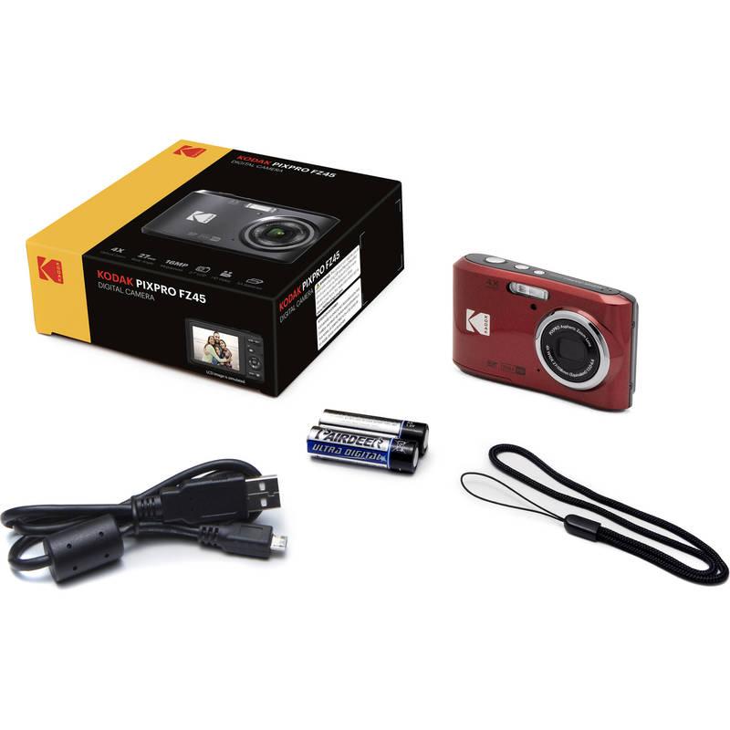 Digitální fotoaparát Kodak Friendly Zoom FZ45 červený, Digitální, fotoaparát, Kodak, Friendly, Zoom, FZ45, červený