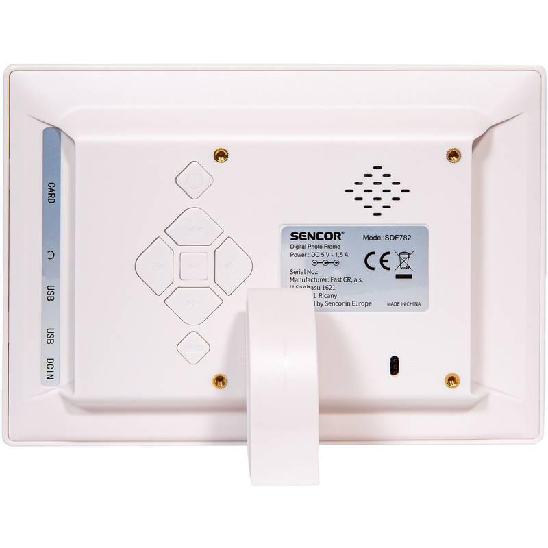 Elektronický fotorámeček Sencor SDF 782 bílý