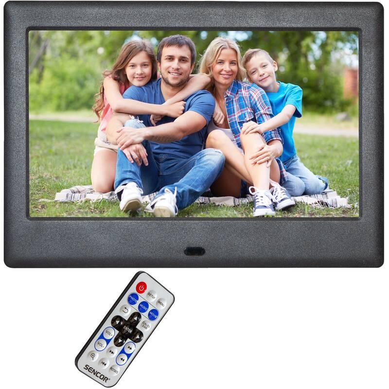 Elektronický fotorámeček Sencor SDF 782 černý