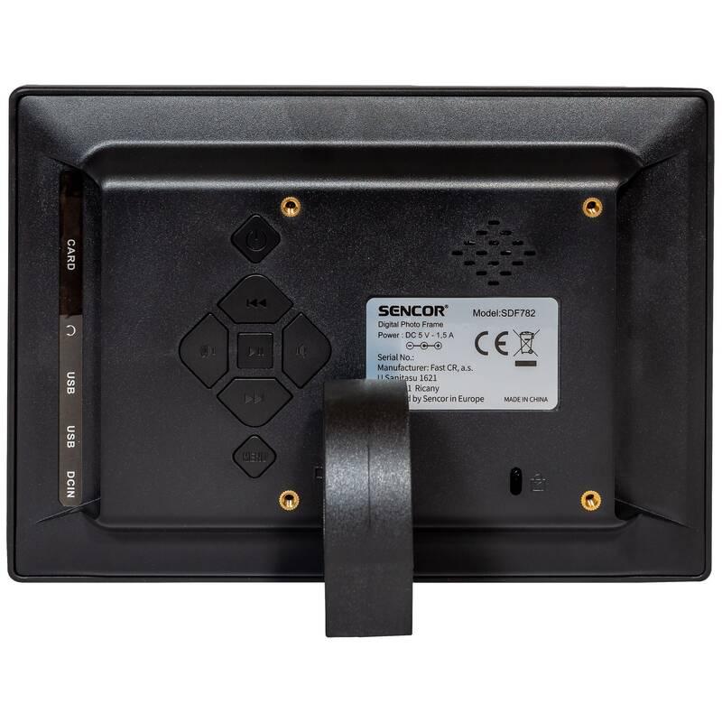 Elektronický fotorámeček Sencor SDF 782 černý