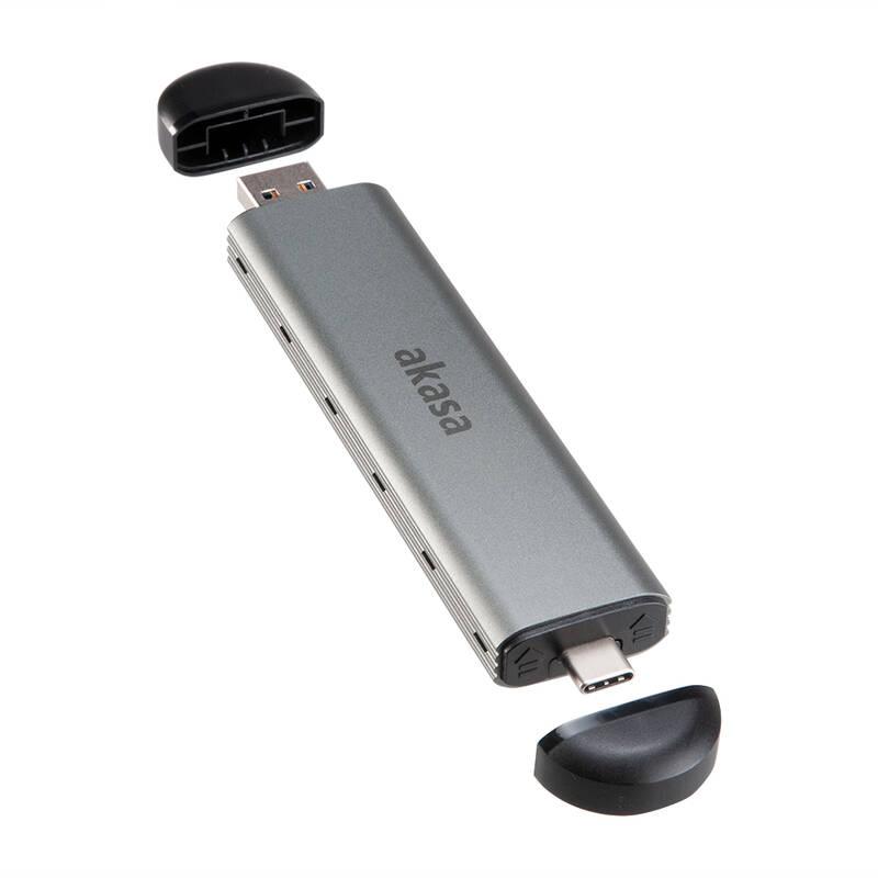 Externí rámeček akasa M.2 SATA NVMe SSD to USB 3.1 Gen 2, 10Gb s