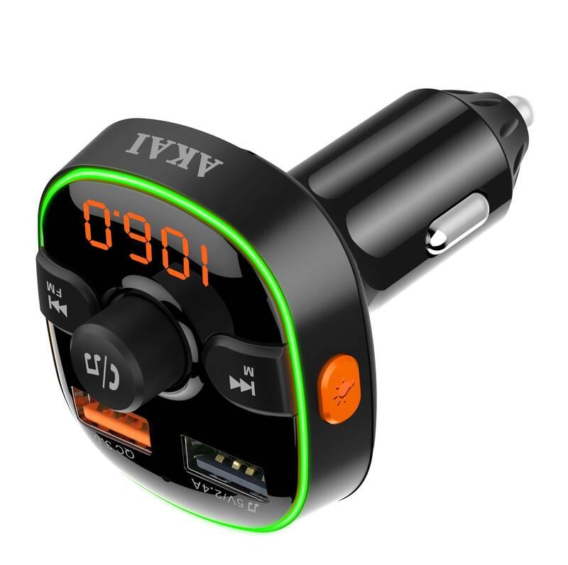 FM Transmitter AKAI FMT-52BT černý