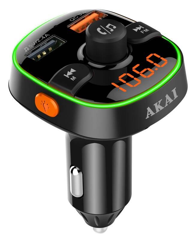 FM Transmitter AKAI FMT-52BT černý