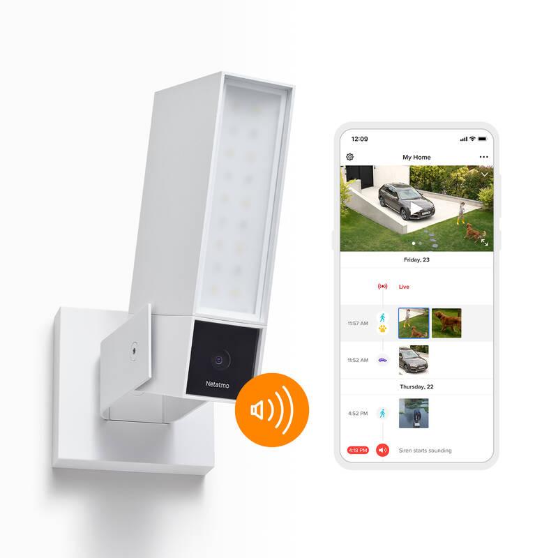 IP kamera Netatmo Smart Outdoor Camera with Siren bílá