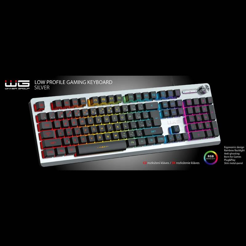 Klávesnice WG 9492 stříbrná