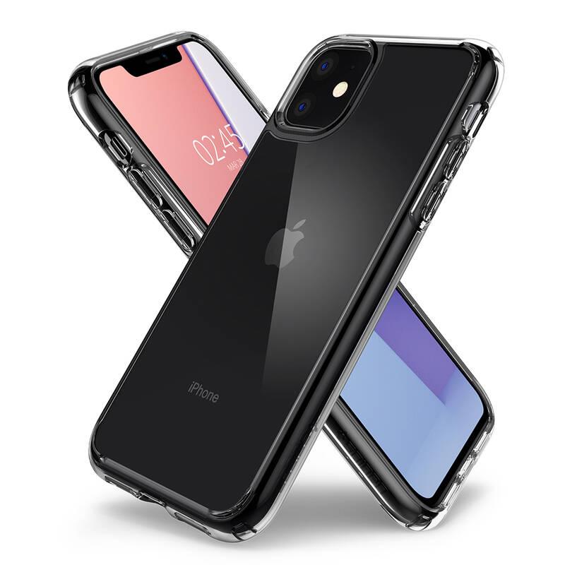 Kryt na mobil Spigen Crystal Hybrid na Apple iPhone 11 průhledný