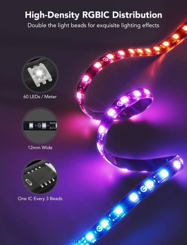 LED pásek Govee DreamView T2 DUAL TV 55-65" SMART LED RGBIC