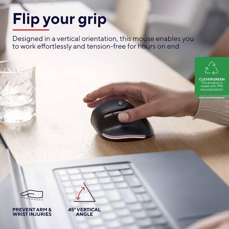 Myš Trust Bayo Ergo černý