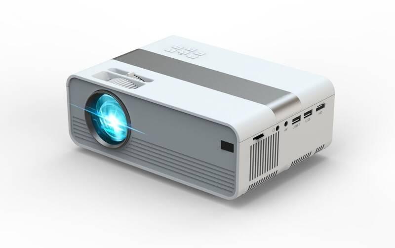 Projektor Technaxx Mini-LED HD Beamer šedý, Projektor, Technaxx, Mini-LED, HD, Beamer, šedý